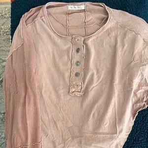 Free people long sleeve Henley